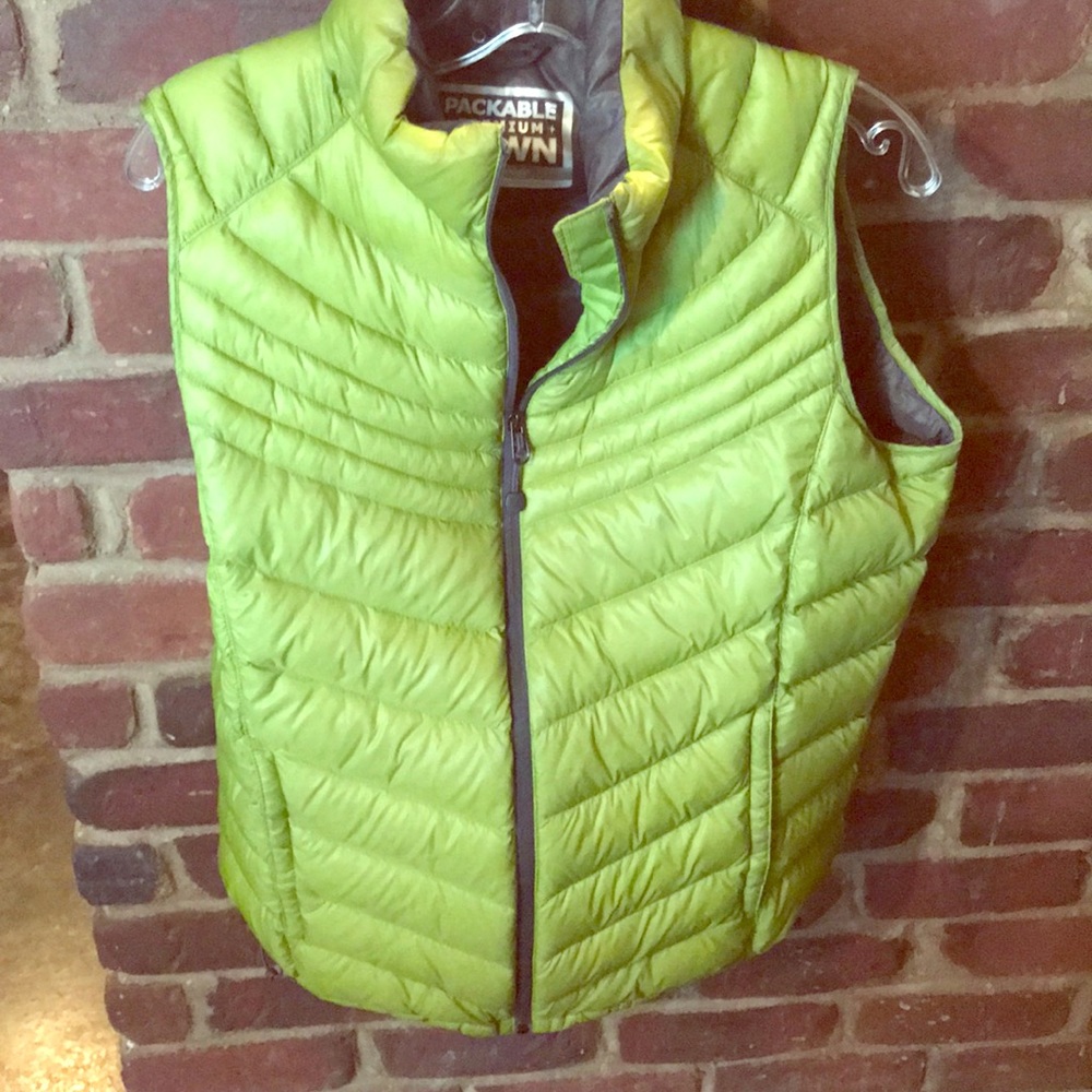 Cute green down vest